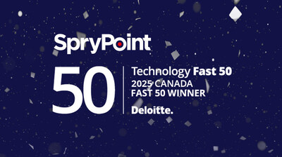 SpryPoint Named to Deloitte's 2025 Technology Fast 50™ Canada