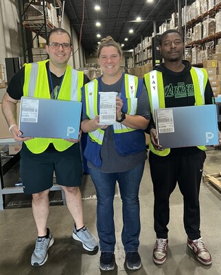 Barrett’s team celebrates the successful go-live of Pompa Program's operations in Memphis.
