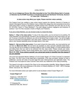 Indigenous Persons Who Were Assaulted at Any Time While Being Held in Custody or Detention by the RCMP may be Affected by a Class Action