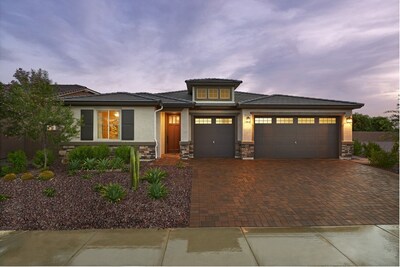 The Darius is one of the thoughtfully designed Richmond American floor plans available at Desert Cove in Ivins, Utah.
