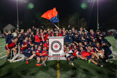 Les Piranhas de l'ÉTS, l’équipe masculine championne en 2024 (Groupe CNW/École de technologie supérieure)