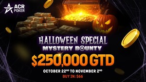 Monstrous $250,000 Prize Pool Awaits This Spooky Season in ACR Poker's Halloween Special Mystery Bounty Tournament Monstrous $250,000 Prize Pool Awaits This Spooky Season in ACR Poker's Halloween Special Mystery Bounty Tournament