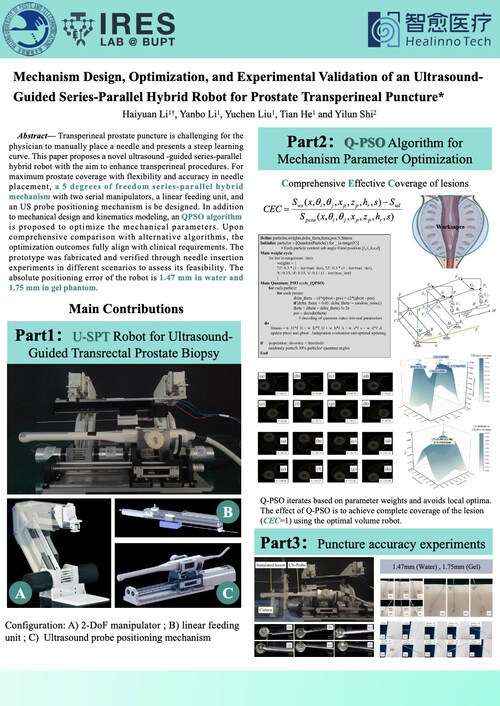 Ultrasonically Guided Serial-Parallel Hybrid Robot for Transperineal Prostate Biopsy: Mechanism Design, Optimization, and Experimental Validation Ultrasonically Guided Serial-Parallel Hybrid Robot for Transperineal Prostate Biopsy: Mechanism Design, Optimization, and Experimental Validation