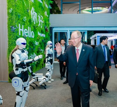 former UN Secretary-General Ban Ki-moon visited AiMOGA former UN Secretary-General Ban Ki-moon visited AiMOGA
