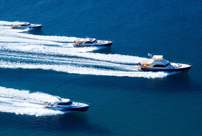 Palm Beach Motor Yachts underway Palm Beach Motor Yachts underway