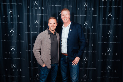 Blair McDaniel, founder and chairman of Alair Homes, joins Chad Hackmann, regional partner of Alair Northern Virginia and DC, in celebrating the launch of Alair Washington DC. Photo Credit: Steven Phillips. (CNW Group/Alair Enterprises Ltd.) Blair McDaniel, founder and chairman of Alair Homes, joins Chad Hackmann, regional partner of Alair Northern Virginia and DC, in celebrating the launch of Alair Washington DC. Photo Credit: Steven Phillips. (CNW Group/Alair Enterprises Ltd.)