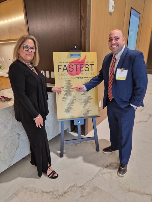 CEO Emerita and co-founder Dale Bare and President Jason Bare represented BARE International at the Washington Business Journal Awards Ceremony on October 23, 2025, hosted at the JW Marriott Reston Station Hotel.