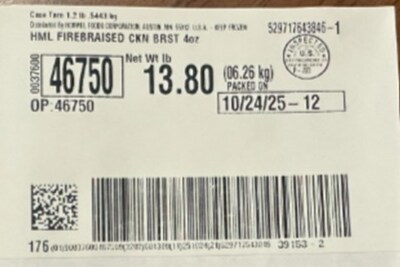 Item: 46750 Case Label Item: 46750 Case Label