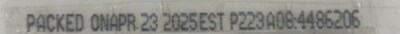 Item: 86206 Package Code Date Item: 86206 Package Code Date