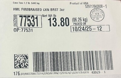 Item: 77531 Case Label Item: 77531 Case Label