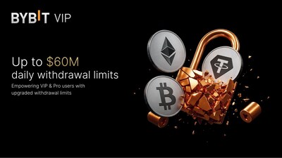Bybit提升VIP及機構客戶資金流動性，大幅上調提款限額 (PRNewsfoto/Bybit)