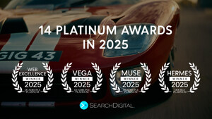 SearchDigital Wins 14 Platinum Awards in Global Creative & Digital Competitions SearchDigital Wins 14 Platinum Awards in Global Creative & Digital Competitions