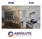 Before & After Photo of a house Absolute Properties bought in Houston