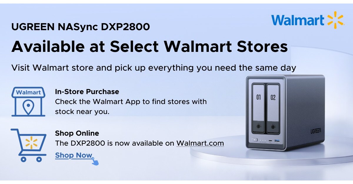 UGREEN Makes Strategic Entry into US Market with NASync Products Set for Walmart UGREEN Makes Strategic Entry into US Market with NASync Products Set for Walmart
