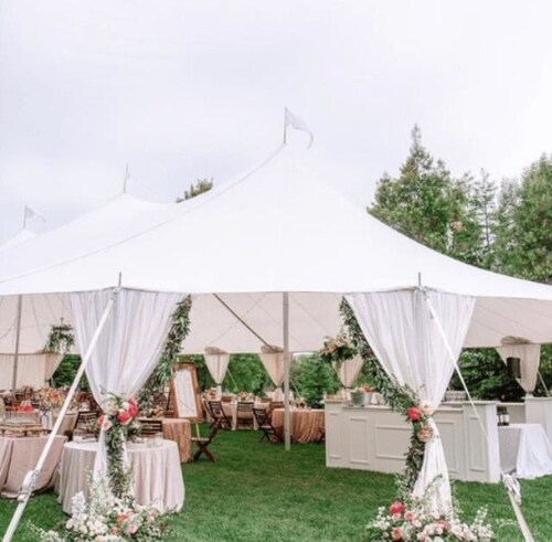 Climate controlled tents are perfect for winter events.