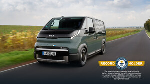 The Kia PV5 Cargo sets a GUINNESS WORLD RECORDS™ title: 693.38 kilometres on a single charge with maximum payload The Kia PV5 Cargo sets a GUINNESS WORLD RECORDS™ title: 693.38 kilometres on a single charge with maximum payload