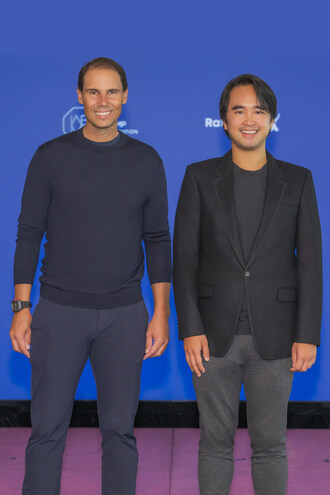 Dr. Adrian Cheng, founder of The WEMP Foundation and Mr. Rafael Nadal, founding patron of the Rafa Nadal Foundation, at the Meet-the-Press session on 24th October 2025 in Hong Kong. Dr. Adrian Cheng, founder of The WEMP Foundation and Mr. Rafael Nadal, founding patron of the Rafa Nadal Foundation, at the Meet-the-Press session on 24th October 2025 in Hong Kong.