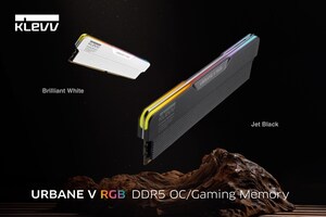 KLEVV EXPANDS URBANE V RGB DDR5 GAMING/OC MEMORY SERIES WITH AN ALL-NEW JET BLACK EDITION