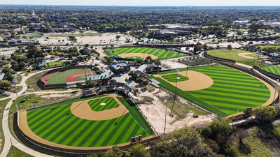 Developed by TenCate’s Center for Turf Innovation, Pivot was engineered from the ground up to replicate the performance of elite natural grass.  Photo: Pivot baseball fields at Southlake Sports Complex in Southlake, Texas Developed by TenCate’s Center for Turf Innovation, Pivot was engineered from the ground up to replicate the performance of elite natural grass.  Photo: Pivot baseball fields at Southlake Sports Complex in Southlake, Texas