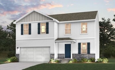 Essex Plan Rendering | New Homes in Valparaiso, IN | Timberland Farms by Century Complete