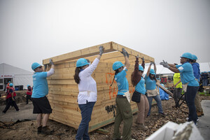 Thousands of volunteers gather in Austin to build 25 homes for Habitat for Humanity's 39th Jimmy and Rosalynn Carter Work Project