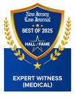 Wendell O. Scott, MD placed in New Jersey Law Journal Hall of Fame for fifth year.