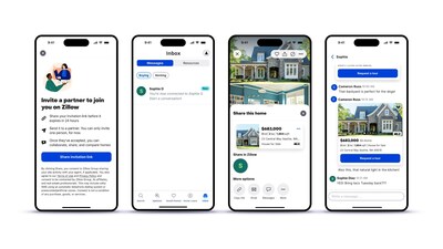 Zillow is introducing messaging, a new feature that lets buyers and their co-shopper chat, share listings and stay organized — all within the Zillow app. Zillow is introducing messaging, a new feature that lets buyers and their co-shopper chat, share listings and stay organized — all within the Zillow app.