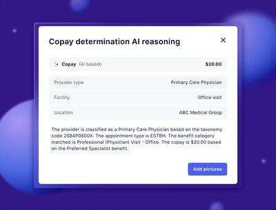 Billie AI’s Copay Determination Interface uses explainable AI to interpret payer data, calculate accurate copays, and confirm coverage — fully automated and transparent. Each result includes reasoning context and payer evidence, giving staff confidence in every determination and patients full visibility into what they owe and why. Billie AI’s Copay Determination Interface uses explainable AI to interpret payer data, calculate accurate copays, and confirm coverage — fully automated and transparent. Each result includes reasoning context and payer evidence, giving staff confidence in every determination and patients full visibility into what they owe and why.
