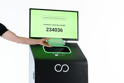 Smart Return Bin with Reusable Container (CNW Group/Reusables.com)