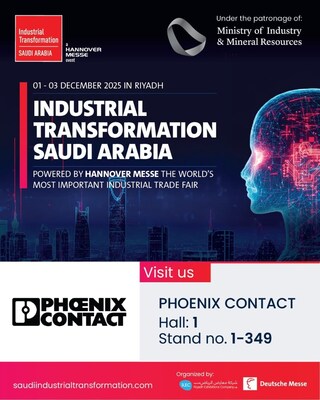 Phoenix Contact to Showcase Smart Manufacturing Innovations at Industrial Transformation Saudi Arabia 2025