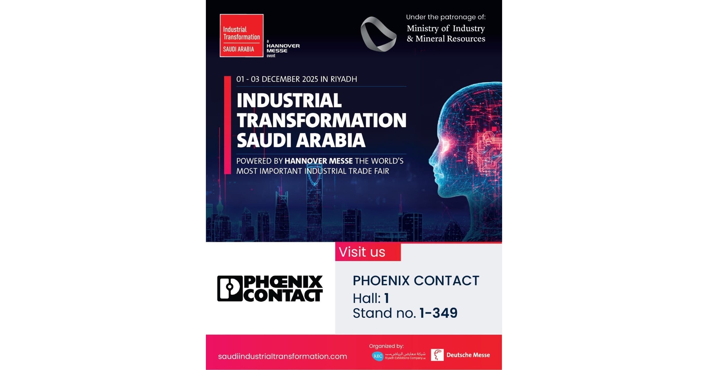Phoenix Contact Trading LLC to Showcase Smart Manufacturing Innovations at Industrial Transformation Saudi Arabia 2025