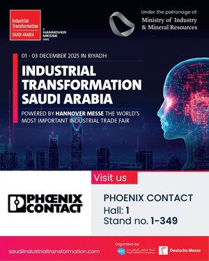 Phoenix Contact Trading LLC to Showcase Smart Manufacturing Innovations at Industrial Transformation Saudi Arabia 2025