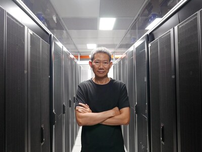 Ready Server director Alan Woo at his company's data centre in Singapore Ready Server director Alan Woo at his company's data centre in Singapore