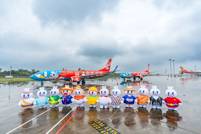 MIXUE Snow King-themed painted airplane MIXUE Snow King-themed painted airplane