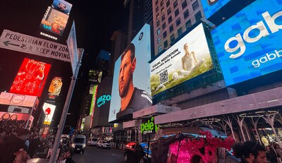 CUZ Launches 'Visual Meditation' on Times Square Billboard in New York -- Taking Its Visual Wellness Content Global