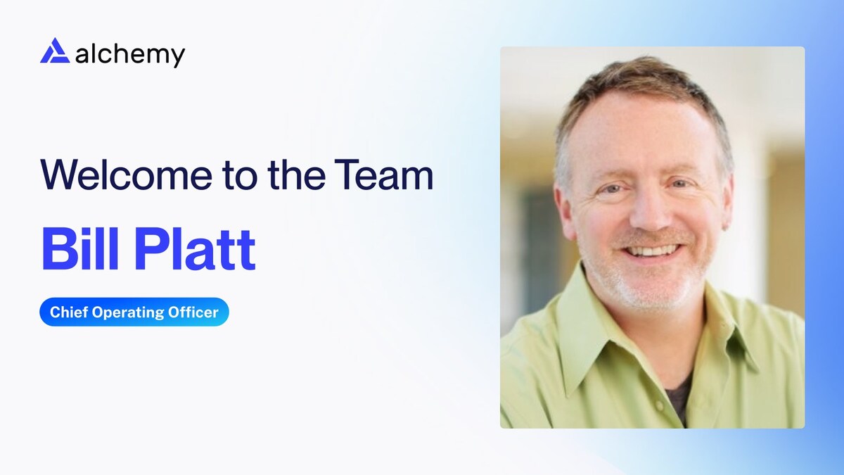Alchemy Taps AWS Veteran Bill Platt as COO to Drive Next Phase of  AI-Powered Financial Transactions
