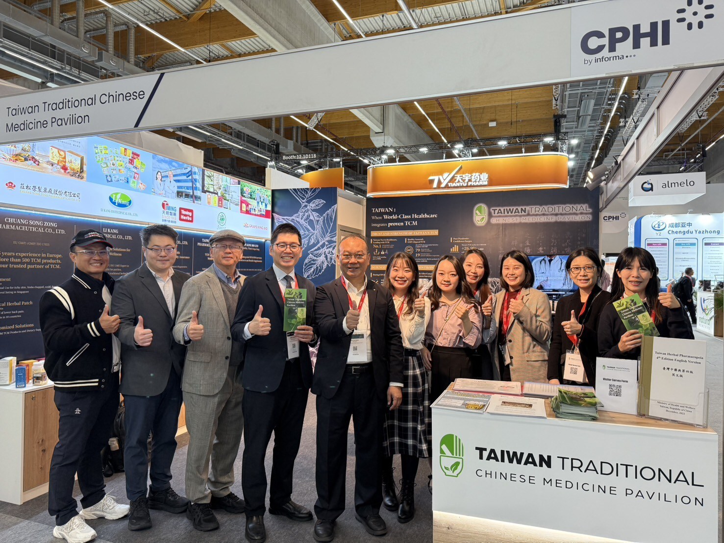 Taiwan TCM Pavilion Draws Global Interest at CPHI Frankfurt 2025