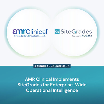 AMR Clinical Implements Todata's SiteGrades for Enterprise-Wide Operational Intelligence