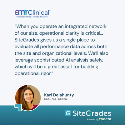Quote from Kari Delahunty, COO, AMR Clinical Quote from Kari Delahunty, COO, AMR Clinical
