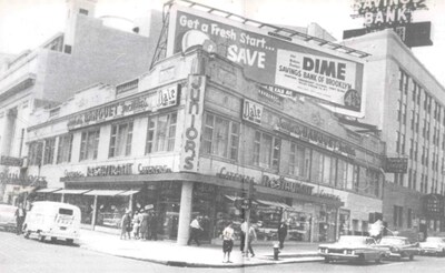 Junior's Cheesecake in 1958 Junior's Cheesecake in 1958