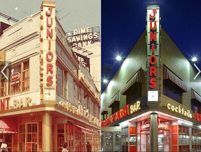 Junior's Cheesecake: 1980 vs Present Day Junior's Cheesecake: 1980 vs Present Day