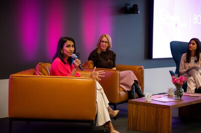 Granite Chief People Officer Sana Shiekh welcomes BCRF leaders Donna McKay and Sadia Zapp for a fireside chat on advancing breast cancer research and sharing stories of hope. Granite Chief People Officer Sana Shiekh welcomes BCRF leaders Donna McKay and Sadia Zapp for a fireside chat on advancing breast cancer research and sharing stories of hope.