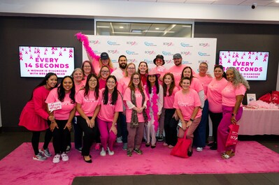 Granite teammates “go pink” to support the Breast Cancer Research Foundation.