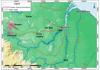 Figure 2 – Toroparu location map (CNW Group/Aris Mining Corporation) Figure 2 – Toroparu location map (CNW Group/Aris Mining Corporation)