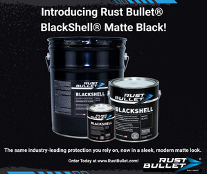 Rust Bullet Launches Rust Bullet® BlackShell® Matte Black Finish with DOT-Grade Durability and Proven ASTM Performance Rust Bullet Launches Rust Bullet® BlackShell® Matte Black Finish with DOT-Grade Durability and Proven ASTM Performance