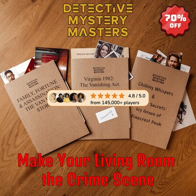 Make Your Living Room the Crime Scene with Detective Mystery Masters Make Your Living Room the Crime Scene with Detective Mystery Masters