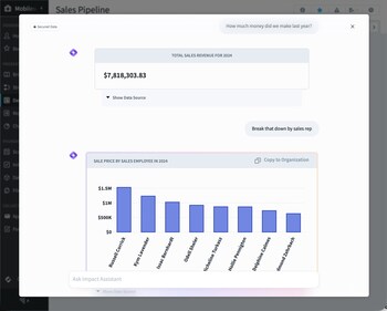 Impact Assistant - AI Conversation: View 1