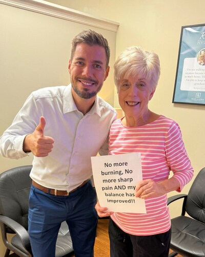 Dr. Wootton with one of his patients