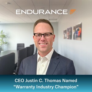 Endurance's Justin C. Thomas Named "Warranty Industry Champion" at 2025 Warranty Innovation Awards Endurance's Justin C. Thomas Named "Warranty Industry Champion" at 2025 Warranty Innovation Awards