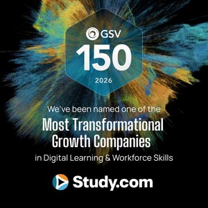 Study.com Named to the 2026 GSV 150, Recognizing Top Growth Companies in Digital Learning & Workforce Skills